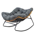 HaloFuture, bujany fotel, kokon skandynawski XL, szary