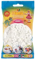 Hama, midi koraliki do prasowania, biały, 1000 szt.