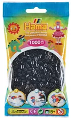 Hama, midi koraliki do prasowania, czarny, 1000 szt.