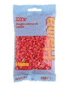 Hama, midi koraliki do prasowania, czerwony, 1000 szt.