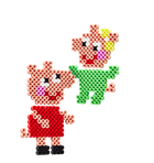 Hama, Świnka Peppa, maxi koraliki do prasowania z podstawką, 900 szt.