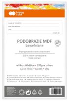 Happy Color, podobrazie bawełniane, impregnowane białe, MDF, 4 mm, 40-60 cm