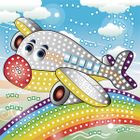 Hasta, Fun&Joy, brokatowa mozaika piankowa, Samolot