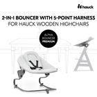 Hauck, Alpha+, leżaczek premium, Light Grey