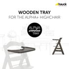 Hauck, Alpha, tacka drewniana, Charcoal