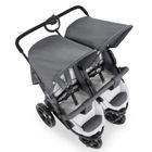 Hauck, Roadster Duo SLX, wózek bliźniaczy, grey/silver