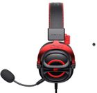 Havit, H2002E Pro, słuchawki gamingowe, czarny/czerwony