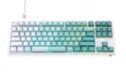 Havit, klawiatura gamingowa, biało-zielona, KB901L