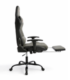 Hedo, fotel gamingowy z podnóżkiem, szary