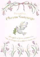 Henry, karnet A5 z kopertą, chrzest, złocony, gołąb dziewczynka