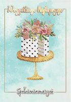 Henry, karnet z kopertą A5, Urodziny, Zloc Tort Glamour