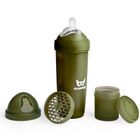 Herobility, Herobottle, butelka antykolkowa, ciemnozielona, 340 ml, 4m+