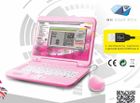 HH Poland, laptop edukacyjny, z zasilaczem, różowy