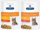 Hill's Prescription Diet, Feline c/d, Kurczak, saszetka dla kota, 85g