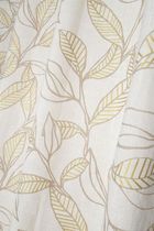 Home Styling Collection, Aner, zasłona z nadrukiem beżowych liści, 260-140 cm