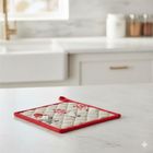 Home Styling Collection, bawełniana łapka kuchenna z motywem skrzata, 20-20 cm