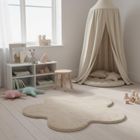 Home Styling Collection, dywan do pokoju dziecięcego kwiatek, Telos, 90-60 cm