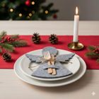 Home Styling Collection, filcowa kieszonka na sztućce w kształcie aniołka, 22-20 cm
