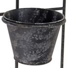 Home Styling Collection, kratka ozdobna na ścianę z doniczką i kranikiem, czarna