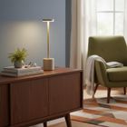 Home Styling Collection, lampka stołowa LED z ładowalną baterią, metal, 34 cm