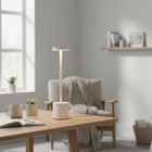 Home Styling Collection, lampka stołowa LED z ładowalną baterią, metal, 34 cm