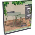 Home Styling Collection, Metalowych, zestaw stolików kawowych metalowych, średnica 40 cm, średnica 60 cm