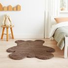 Home Styling Collection, Miś, dywan dziecięcy z imitacji futra, taupe, 100-85 cm