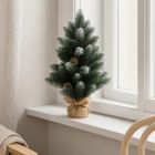 Home Styling Collection, ośnieżona sztuczna choinka z szyszkami, 60 cm