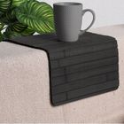 Home Styling Collection, podstawka na podłokietnik, 44-24 cm, bambus, czarna