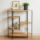 Home Styling Collection, regał na książki na metalowym stelażu, 5 poziomów, 77-30-95,5 cm