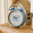 Home Styling Collection, Safi, budzik dla dzieci, niebieski, 24 cm