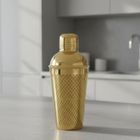 Home Styling Collection, shaker koktajlowy ze stali nierdzewnej z grawerem, 650 ml