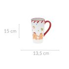 Home Styling Collection, świąteczny kubek, 15 cm, GingerBread