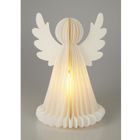Home Styling Collection, świecąca dekoracja świąteczna, papierowy anioł z 6 LED