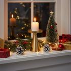 Home Styling Collection, świecznik dekoracyjny, złoty, 13 cm