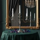 Home Styling Collection, świecznik trójramienny, srebrny, 30 cm