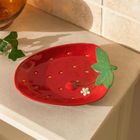 Home Styling Collection, Syro, talerz dekoracyjny z motywem owoców, 25-18-3 cm