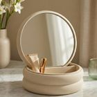 Home Styling Collection, szkatułka na biżuterię z lusterkiem, 17,5-17,5-9 cm