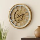 Home Styling Collection, Vertex, zegar ścienny, złoty, 50 cm