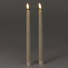 Home Styling Collection, woskowane świece stołowe z led, 27 cm