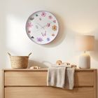 Home Styling Collection, zegar ścienny, kwiaty, 30 cm