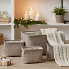 Home Styling Collection, zestaw koszy do przechowywania, 4 szt.