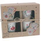 Home Styling Collection, zestaw kubków świątecznych, 200 ml, 4 szt.