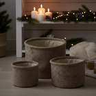 Home Styling Collection, zestaw okrągłych koszy do przechowywania, 3 szt.