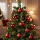 Home Styling Decoration, bombki choinkowe, nietłukące, czerwone, 4 cm, 20 szt.