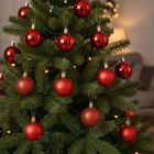 Home Styling Decoration, bombki choinkowe, nietłukące, czerwone, 5 cm, 16 szt.