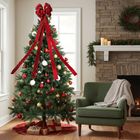 Home Styling Decoration, kokarda dekoracyjna na choinkę, czerwona, 130-33 cm