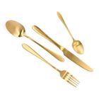 Homla, Abele, sztućce, matowe złote, 16 szt.