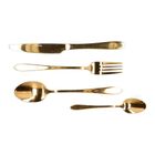 Homla, Abele, sztućce, złote, 16 szt.