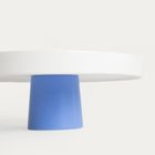 Homla, Affi, patera, biała z granatową nóżką, 24-9 cm